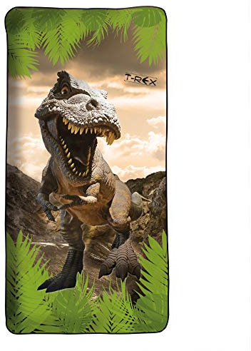 ROTH Kinder-Badetuch - Tyrannosaurus, 60x120 cm, platzsparendes und schnell trocknendes Schwimmtuch