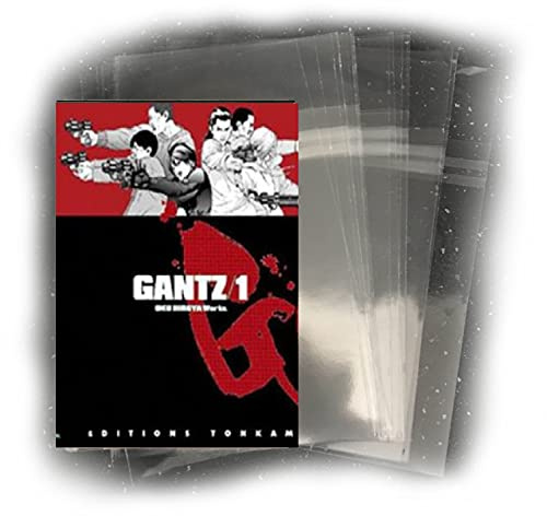 Real Bags Manga Envelope 100 Count 152x190mm Clear Tuck Flap