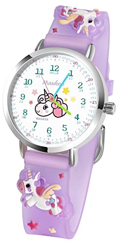 Maukoo Reloj para Niños, Reloj Cuarzo Dibujos Animados en 3D, Reloj Niño y Niña, Reloj Impermeable para Niños de 30m, Relojes de Enseñanza con Correa de Silicona