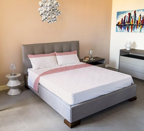 Jenny Sesal Set completo letto in Flanella Anti-Pilling - Marissa - Singolo, una piazza e mezza e matrimoniale - caldo e morbido al tatto (Singolo, rosa)