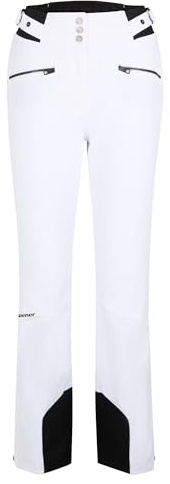 Ziener TILLA-Z Pantalon de Ski/de Neige pour Femme | Primaloft imperméable et Respirant, Blanc, Taille 38