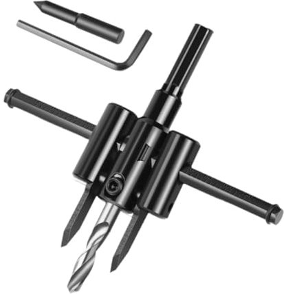 Milageto a tazza per legno, fresa rotonda regolabile per fai da te, alte prestazioni, utensile per trapano per cartongesso, fresa a tazza circolare per, 120