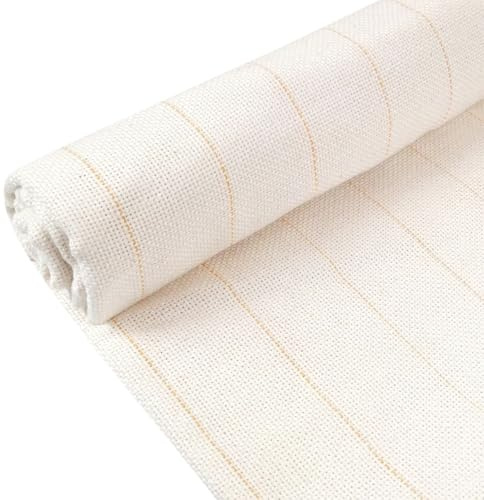 Minxulan Tufting Tyg, 100 x 100 cm, Punch-Needle Tyg För Broderi Med Markerade Linjer, Stor Tufting-Duk, Munktyg, Mjukt Och Innehållande, För Gör-Det-Själv-Broderi, Mattor, Konstmålningar