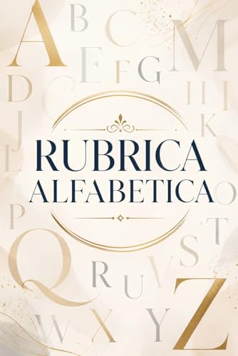 Rubrica Alfabetica: Agenda contatti telefonici e indirizzi | Registro A-Z elegante