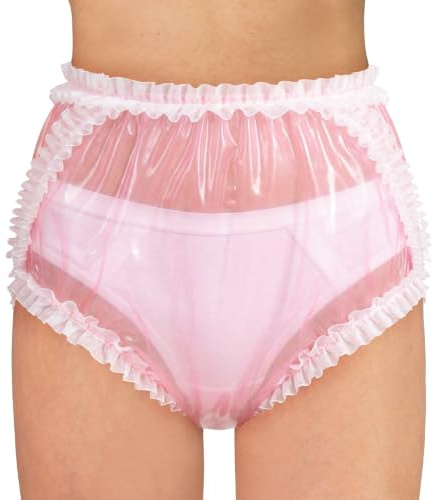 LittleForBig blöjöverdrag för vuxna tvättbar återanvändbar TPU pull-on med spets volanger XL