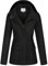 WenVen Women's Casual Cotton Jacket Outdoor Lightweight Coat Ladies Softshell Jacket Windproof Warm Jacket