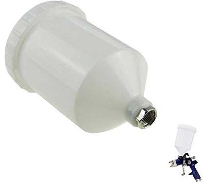 ORAZIO Pistola pulverizadora de Pintura HVLP Vaso de plástico de 600 ml con Conector de Rosca se Adapta a la mayoría de Pistolas pulverizadoras de la Serie automotriz SP22142002