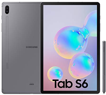 Samsung Galaxy Tab S6 WiFi Tablet 10,5 (128 Go, S Pen, sAMOLED, 1600 x 2560 Pixels) Gris