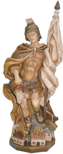 FADEDA Hlg. Florian, målad/höjd: 28 cm/handmålad/detaljerade krubbfigurer – julbord, dekoration, krubbtillbehör