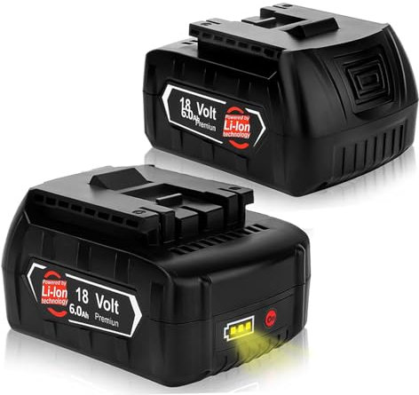 2X 18V 6.0Ah Ersatzakku für Bosch 18V BAT618 BAT618G BAT609 BAT609G BAT619 BAT619G BAT610G BAT610 BAT618 BAT612 BAT622 Bosch 18V Akku Ersatzteile