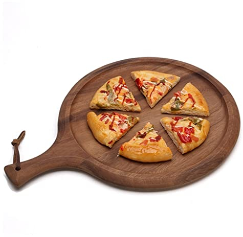 Vassoio da portata Vassoio for pizza Piatto da bistecca Piatto da portata for alimenti occidentali Vassoio multiuso con manico Vassoio for pasta, bistecca, pizza Vassoi for alimenti