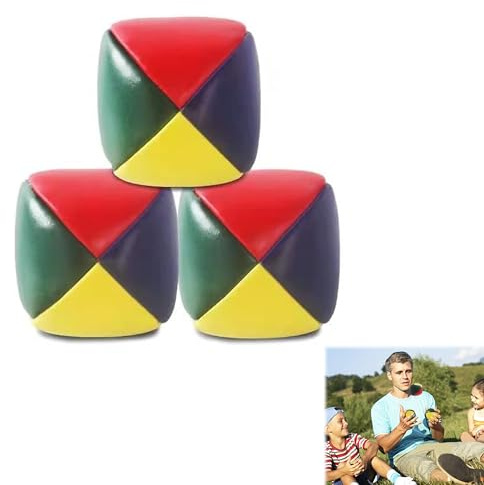 3 Pelotas Malabares Set de Malabares Suaves Bolas de Malabarismo para Niños, Adultos, Principiantes y Profesionales