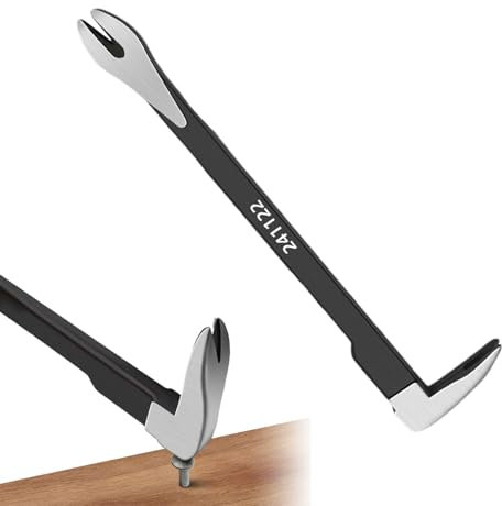 Extractor de clavos, palanca plana,Herramienta extractora de uñas portátil - Herramienta extractora de uñas pequeña, herramienta de garra de gato para uñas redondas, clavos en hilera, clavos de acero