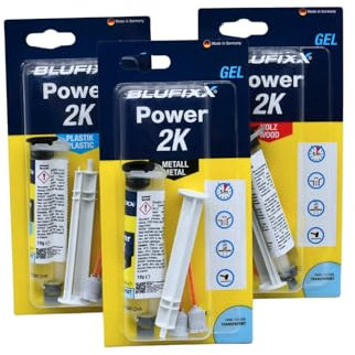 Kit de colle à deux composants de qualité supérieure - Colle extra forte pour plastique, bois et métal
