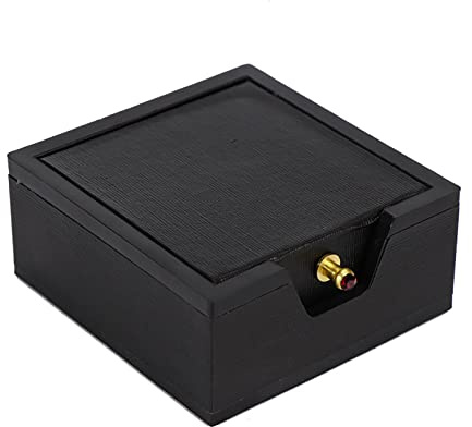 TLMDXTEU Manschettenknopfbox Hemd-Manschettenknöpfe, Box, Herren-Manschettenknöpfe, Nietenknöpfe Schmuckaufbewahrungsbox