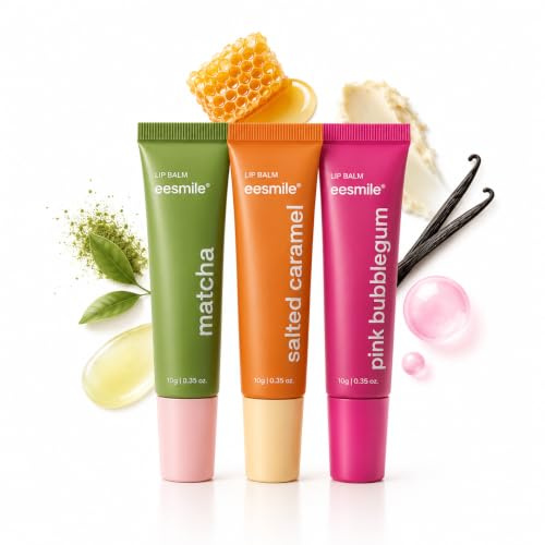 ESMILE Lip Balm fuktgivande läppbalsam i set om 3 delar 30 g – sminkset läppglans (KISSABLE)