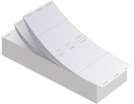 Badges namnskyltar 101,6 x 76,2 mm (4 x 3 tum) skrivbara för upphängning för nyckelband [250 stycken] mässangivelse event biljetter enbart med Epson skrivare dubbelsidigt tryck