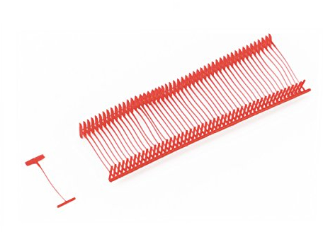 Pokornys – 1.000 Heftfäden (25mm) - für Etikettierpistole Standard I Tag Pins aus rotem Kunststoff zur Etikettierung von Kleidung und Textil I für Karton Etiketten mit Loch geeignet
