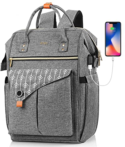 Rucksack Damen mit Laptopfach 17, 3 Zoll, Laptop Schulrucksack Mädchen USB Ladeanschluss, Geschenke für Frauen, Muttertag