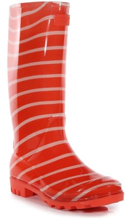 Regatta Womens/Ladies Wenlock Striped Galoshes (7) (Crayon)