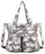 AngelKiss Handtasche Damen Schultertasche Multifunktionale Umhängetaschen Gewaschenes Veganes Leder Wasserdicht mit Reißver Schlusstaschen