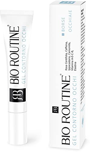 Gel Contorno Occhi Borse e Occhiaie Scure Istantaneo alla Caffeina Effetto Ghiaccio Anti-fatica - Trattamento Sgonfia Borse Occhi Antirughe e Antiocchiaie Bio Routine