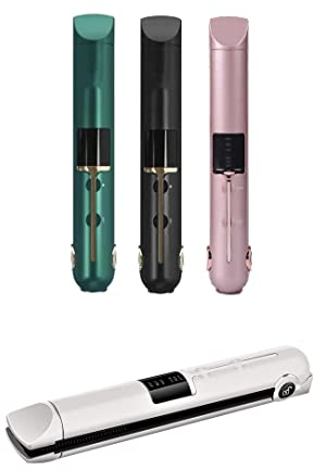 TEMPO DI SALDI Keramische Reiseplatte Drahtlose Tragbare Für Glattes und Lockiges Haar