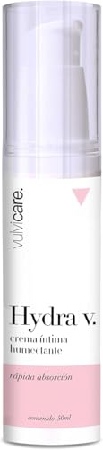 Vulvicare Hydra V Crema Hidratante Íntima con Ácido Hialurónico- Alivia Sequedad e Incomodidad- Acción Rápida Preserva la Microbiota Íntima- Sin Fragancia 50ml