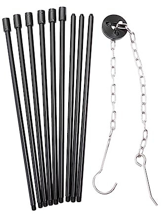 DIKACA 1 Trípode Para Acampar Rejilla Para Cocinar Fogata Parrilla Del Horno Trípode Colgante De Picnic Trípode De Fogata Caldero Colgado Estante Para Ollas Aleación De Aluminio Exterior