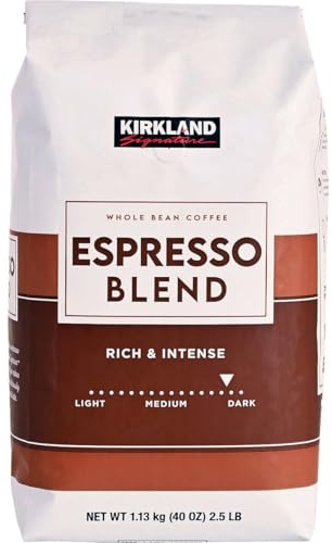 Kirkland Signature Whole Bean Coffee Espresso Blend, 1.13kg