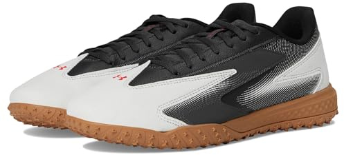 Under Armour Unisex-Adult Shadow Turf 3 Soccer Cleats Sneaker, Anthracite/White/Racer Red, 13 Women/11.5 Men