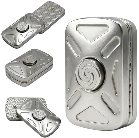 7JI 7JI EDC Fidget,Metal Fidget Toy,Giocattolo Antistress,Push Slider Card,Ispirazione,Design Elegante,Cursore in Metallo,Adatto per ADHD e Ansia