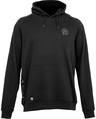 Preston Innovations Core Collection - Sudadera con capucha de pesca, XL, color negro, tela duradera con forro polar suave, bolsillo frontal tipo canguro, capucha ajustable, puños y cintura elásticos