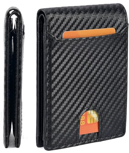 FALAN MULE Slim Wallet for Men Rfid Blocking Leather Minimalist Front Pocket Mens Wallet