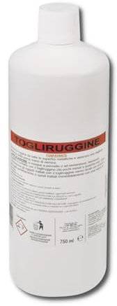 Lux Metal Togli Ruggine 750 ml Potente Antiruggine Convertitore Ruggine con Acido Fosforico Rimuovi Elimina Sciogli Ruggine dal Metallo Antiruggine Convertiruggine per Ferro Rust Remover di Auto Moto