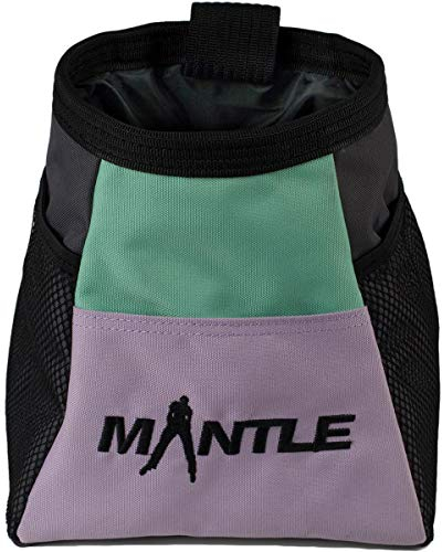 MANTLE climbing equipment Boulderbag Bina Mint/lila zum Bouldern Klettern Turnen