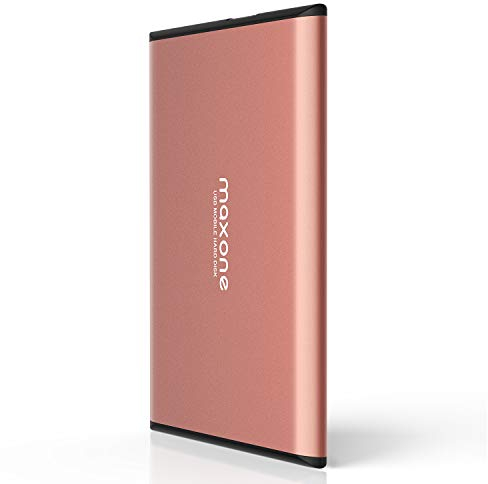 Maxone Externe Festplatte tragbare 250GB-2,5Zoll USB 3.0 Backups HDD Tragbare für TV,PC,Mac,MacBook, Chromebook, Wii u,Laptop,Desktop,Windows (250GB, Pink)