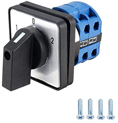 VictorsHome Changeover Switch LW28-20 3 Positions 8 Terminals Universal Rotary Cam Selector Latching Switches 550V 20A