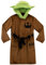 Star Wars Bademäntel | Yoda Kinderbademantel Für Jungs | Fleece Morgenmantel Braun 152