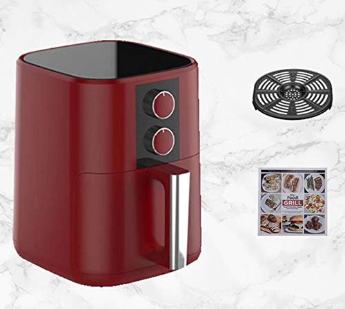 Freidora de aire de 5L con libro de recetas, circulación de aire, freidora de aire, minihorno doméstico para un juego de horno saludable sin aceite Comfortable anniversary