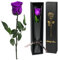 Yamonic Rosa Stabilizzata Regalo Donna,Rosa Eterna con Steli Regalo per Donne Compleanno,Idee Regalo per Lei,Regalo Donna Natale San Valentino Festa della Mamma,Regalo Mamma Natale,Vera Rosa Viola