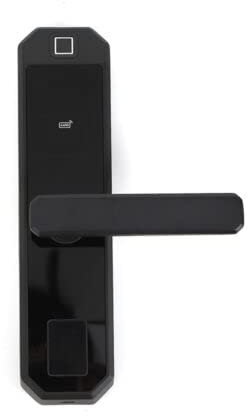 Intelligentes Fingerabdruck-Türschloss, elektronisches Fingerabdruck-Türschloss mit Griff, mehrere Entriegelungsmethoden, Sprachansagefunktion, geeignet für Haus, Hotel, Wohnung