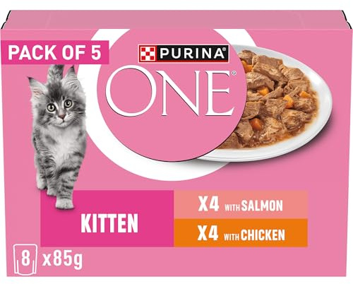 PURINA ONE Kitten Wet Cat Food - Fillets in Gravy - Mixed 40x85g Pouches