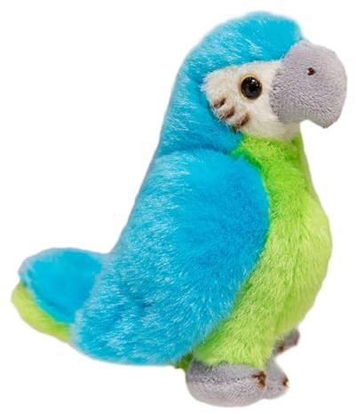 Imán de peluche - pájaro relleno, juguete para el hombro | Linda muñeca loro, figura colorida para mascotas más accesorios de loro difuso para decoración del hogar, salón, oficina, lugar de trabajo