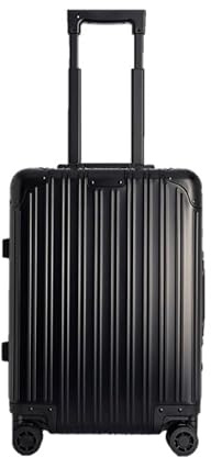 CREATE / Luggage Aluminium/Maleta rígida Negro / 40x23x55cm / Doble Cierre TSA, Ruedas multidireccionales, Organizador Interior, Impermeable, Mango telescópico