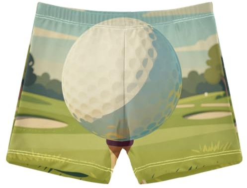 SyXIOP Pojkar simmar jamers en närbild av en golfboll på en tee på en golfbana en golfbana en golfbaddräkter