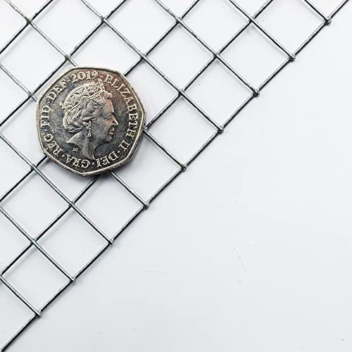 1/2 x 1/2 x 19G Welded Wire Mesh Galvanised Aviary Fence Rabbit Hutch Coop Pet Chicken Run (5 Metre x 600mm Roll x 1 Pack)