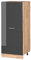 Vicco Hochschrank R-Line, Küchenkommode, Anthrazit Hochglanz/Goldkraft Eiche, 60 cm