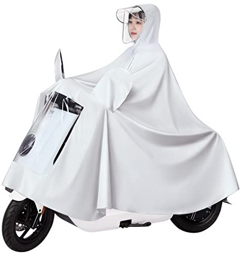 ACMEDE Poncho Impermeabile Adulti Poncho Multiuso Mantella Antipioggia con Cappuccio, Riutilizzabile Poncho da Pioggia Bici Bicicletta Moto Multifunzionale Mantella Pioggia (Khaki chiaro, 5XL)
