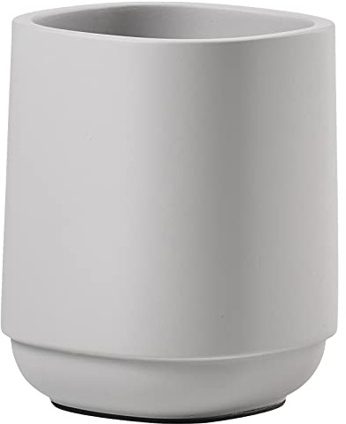 Zone Denmark Time tandborstmugg, tandborsthållare för badrummet, diam. 8 cm, höjd 9,8 cm, mjukgrå